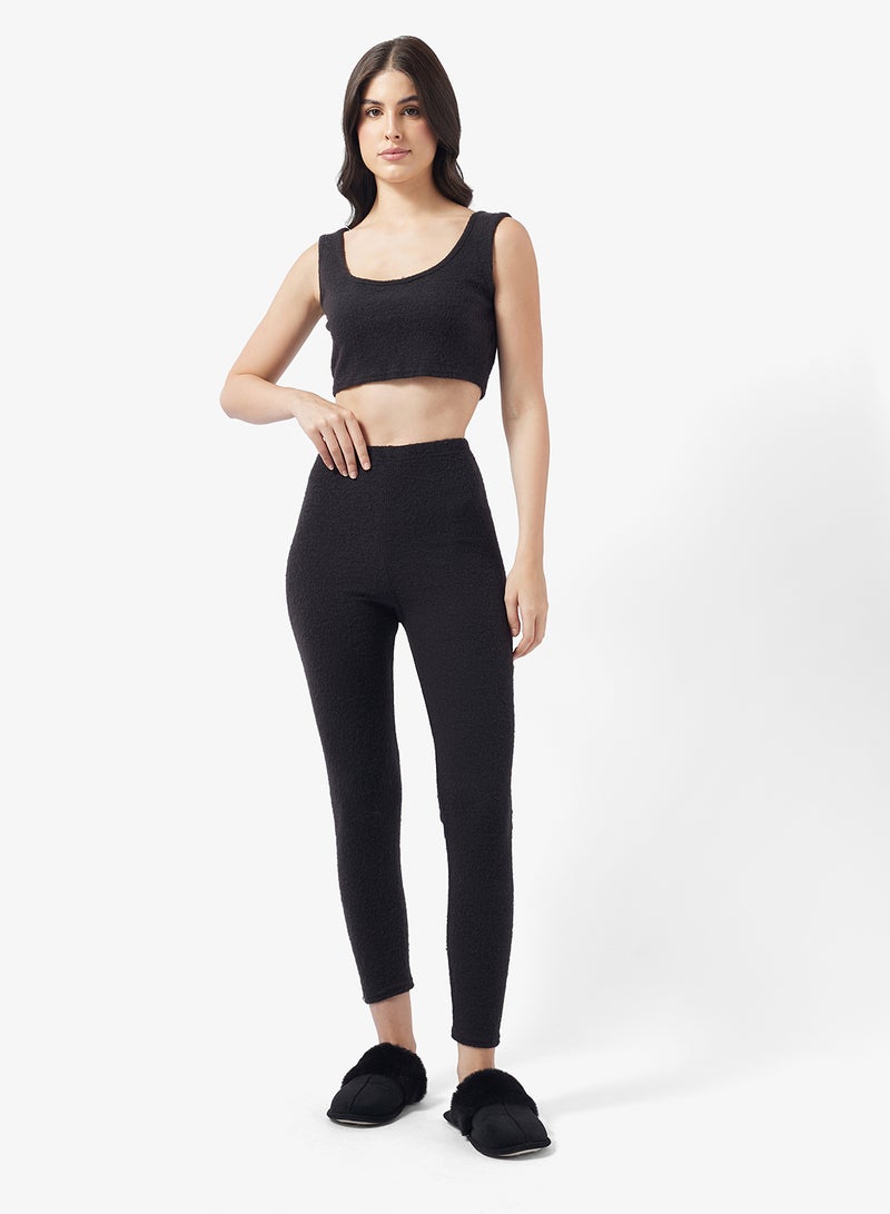 I SAW IT FIRST Rib Cosy Bralet And Legging Pj Set - Image 5